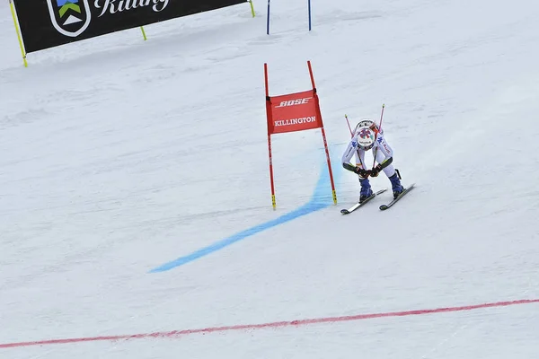 Killington Vermont Novembro Marta Bassino Itália Compete Primeira Corrida Slalom — Fotografia de Stock