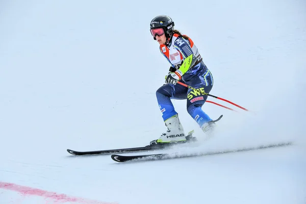 佛蒙特州基灵顿 11月24日 瑞典的萨拉 赫克托参加了2018年11月24日在佛蒙特州基灵顿举行的奥迪菲斯滑雪世界杯上的首轮巨型斯拉洛姆比赛 — 图库照片