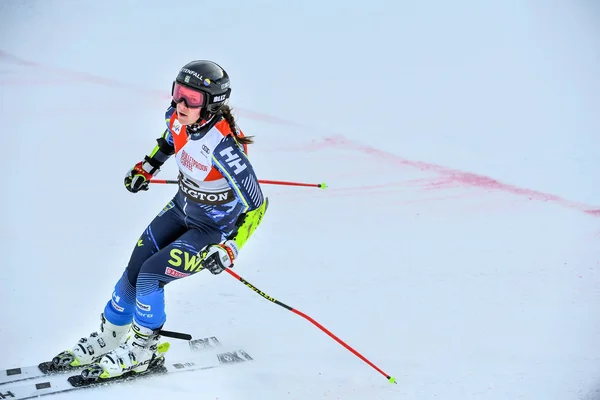 Killington Vermont November Sara Hector Sweden Competes First Run Giant — Zdjęcie stockowe