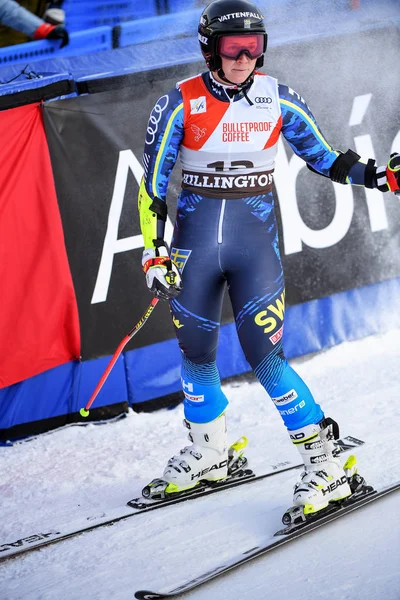 Killington Vermont Novembro Sara Hector Suécia Compete Primeira Corrida Slalom — Fotografia de Stock