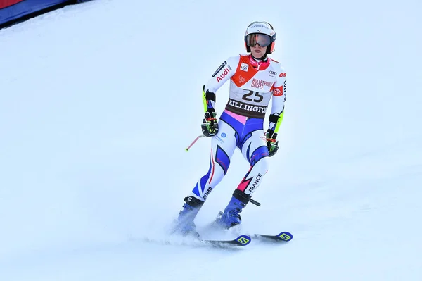 佛蒙特州基林顿 11月24日 2018年11月24日 在佛蒙特州基林顿举行的奥迪菲斯滑雪世界杯上 法国的泰娜 巴里奥兹参加了 巨型斯拉洛姆 的首跑赛 — 图库照片