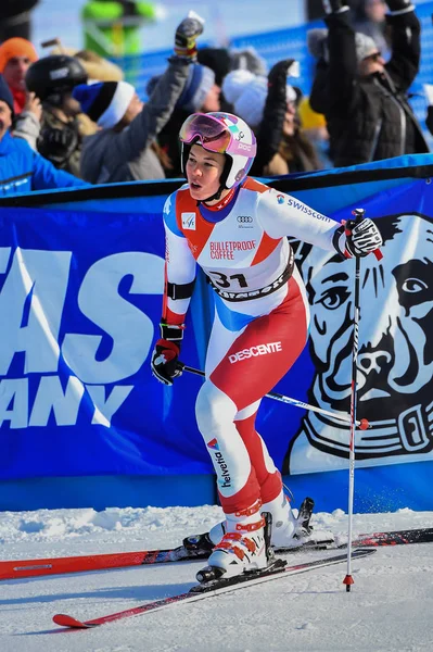 Killington Vermont Novembro Michelle Gisin Sui Compete Primeira Corrida Slalom — Fotografia de Stock