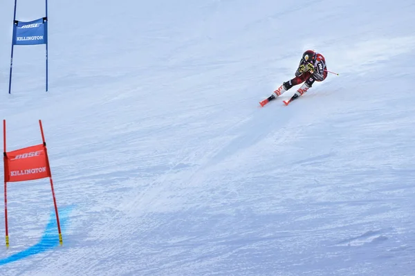 Killington Listopada Valerie Grenier Kanady Obszarze Zakończ Pierwszym Uruchomieniu Slalom — Zdjęcie stockowe