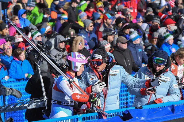 Killington Stany Zjednoczone Ameryki Listopada Widok Ogólny Mety Podczas Slalomu — Zdjęcie stockowe