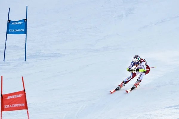 Killington November Rachel Kopp Sui Ziel Nach Dem Zweiten Lauf — Stockfoto