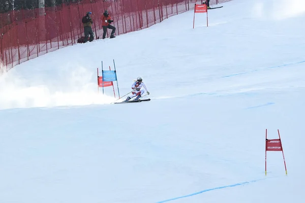 Killington Noviembre Andrea Ellenberger Sui Área Meta Después Segunda Carrera — Foto de Stock