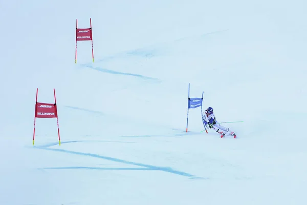 Killington Novembro Petra Vlhova Eslováquia Área Chegada Após Segunda Corrida — Fotografia de Stock