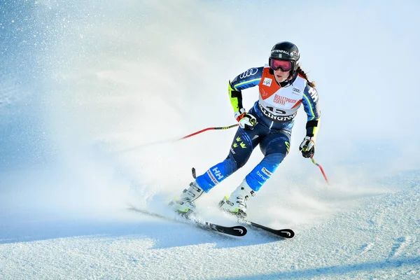 キリングトン アメリカ合衆国 キリングトン米国で 2018 日にアウディ Fis アルペン スキー ワールド カップ女子ジャイアント — ストック写真