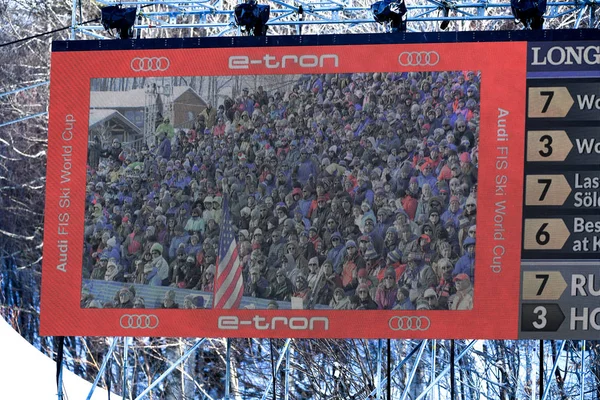 Killington Usa November General View Screens Audi Fis Alpine Ski — Stok fotoğraf