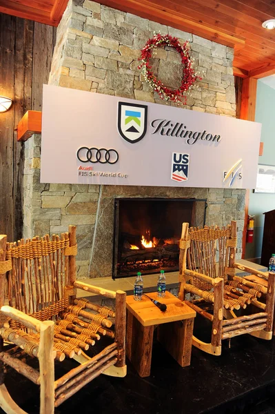 Killington Usa November Allmän Uppfattning Att Presskonferensrummet Audi Fis Alpine — Stockfoto