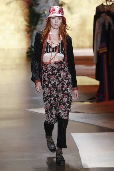 New York Settembre Anna Sui Durante New York Fashion Week — Foto Stock