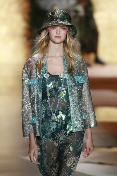 New York September Anna Sui Während Der New York Fashion — Stockfoto