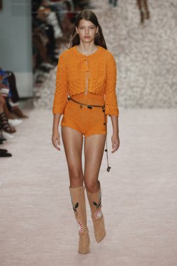 New York, Ny - 10 Eylül: Carolina Herrera New York moda haftası sırasında: 10 Eylül 2018 dizileri New York City.