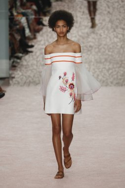 New York, Ny - 10 Eylül: Carolina Herrera New York moda haftası sırasında: 10 Eylül 2018 dizileri New York City.