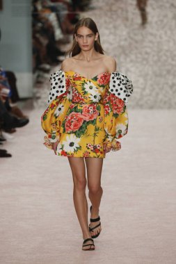 New York, Ny - 10 Eylül: Carolina Herrera New York moda haftası sırasında: 10 Eylül 2018 dizileri New York City.