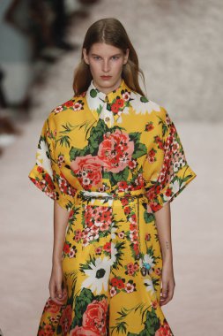New York, Ny - 10 Eylül: Carolina Herrera New York moda haftası sırasında: 10 Eylül 2018 dizileri New York City.