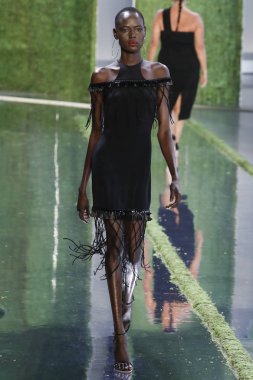 New York, Ny - Eylül 07: Manken New York moda haftası sırasında Cushnie için pist yürür: gösterir Galerisi ben New York'ta 7 Eylül 2018 bahar stüdyolarında.