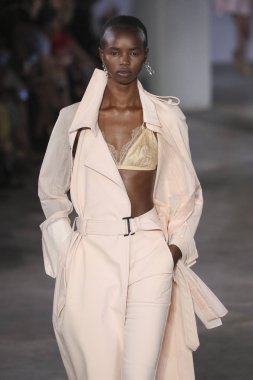 New York, Ny - Eylül: Dion-Lee defile üstünde uçak pisti Eylül 2018, 12 Eylül 2018 üzerinde Park Caddesi Tophane New York City, New York moda haftası.