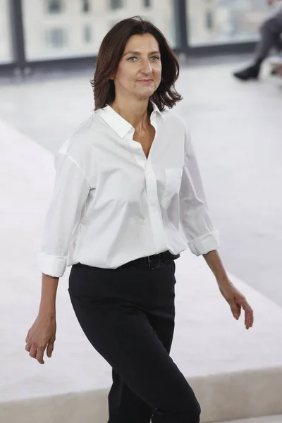 New York Září Sophie Delafontaine Chodí Dráha Longchamp Jaro Léto — Stock fotografie