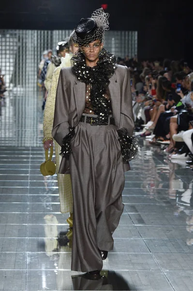 New York September Modell Går Banan Marc Jacobs Våren 2019 — Stockfoto