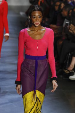 New York, Ny - Eylül 09: Winnie Harlow Prabal Gurung gösterisi New York moda haftası sırasında pist yürür: gösterir Galerisi ben New York'ta 9 Eylül 2018 bahar stüdyolarında.