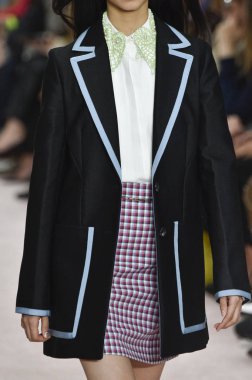 New York, Ny - 10 Eylül: Manken pist Carolina Herrera için New York moda haftası sırasında yürür: üzerinde gösterir 10 Eylül 2018 New York City.