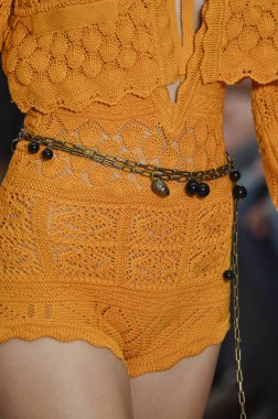 New York, Ny - 10 Eylül: Manken pist Carolina Herrera için New York moda haftası sırasında yürür: üzerinde gösterir 10 Eylül 2018 New York City.