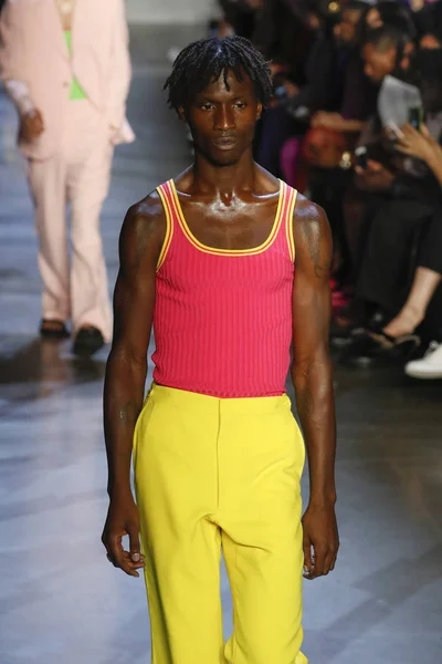 New York September Model Walks Runway Prabal Gurung Show New — Stock Photo, Image