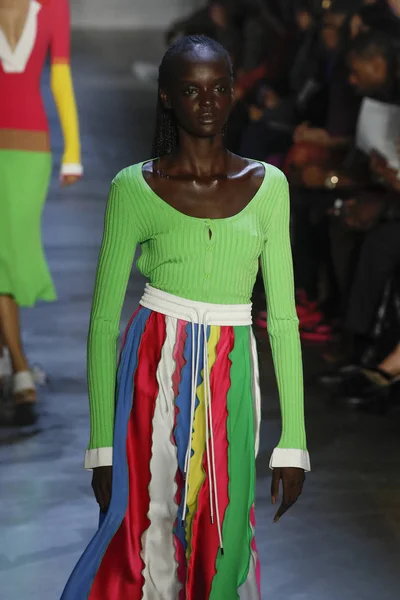 New York September Model Walks Runway Prabal Gurung Show New — Stock Photo, Image