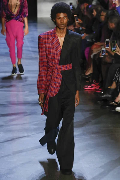 New York September Model Walks Runway Prabal Gurung Show New — Stock Photo, Image