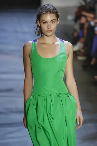 New York September Model Walks Runway Prabal Gurung Show New — Stock Photo, Image