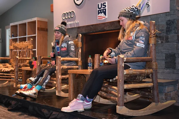 Killington November Een Persconferentie Killington Cup Killington Ski Resort November — Stockfoto