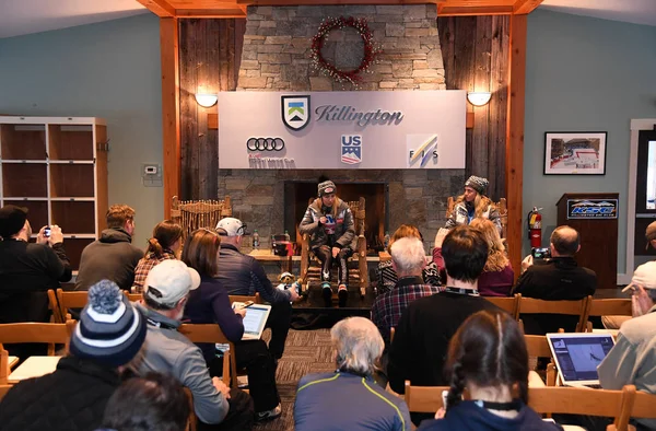 Killington November Presskonferens Efter Killington Cup Killington Ski Resort November — Stockfoto