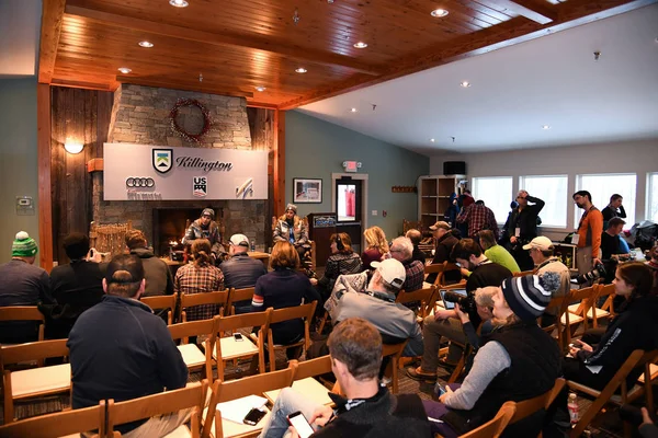 Killington November Pressekonferenz Nach Dem Killington Cup Killington Ski Resort — Stockfoto