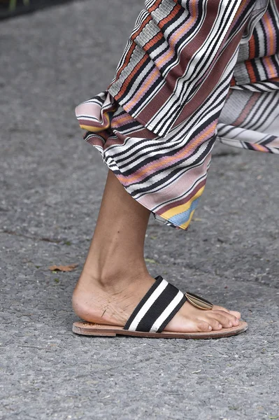 New York September Model Walks Runway Tory Burch Fashion Show — Stock Photo, Image