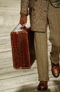 New York, Ny - Şubat 04: Manken Joseph Abboud sonbahar 2019 iskele 16, 4 Şubat 2019 New York'ta giyen pist yürür. 