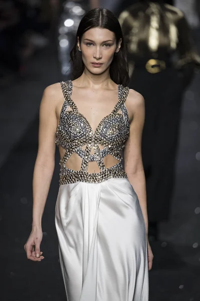 Milan Talya Şubat Bella Hadid Alberta Ferretti Dizide Milan Moda — Stok fotoğraf