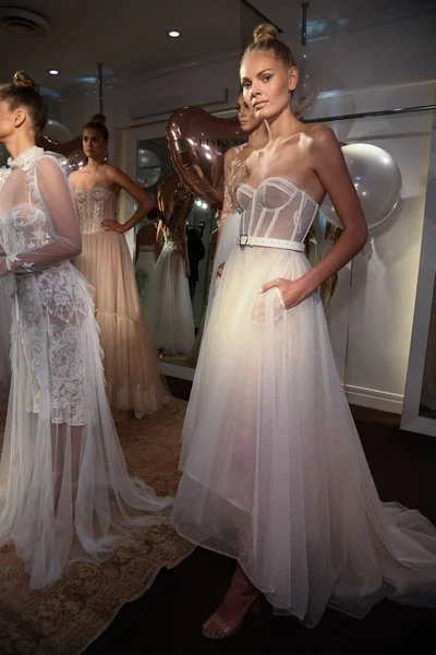 New York April Models Presenting Dresses Eisen Stein Spring 2020 — Stock Photo, Image