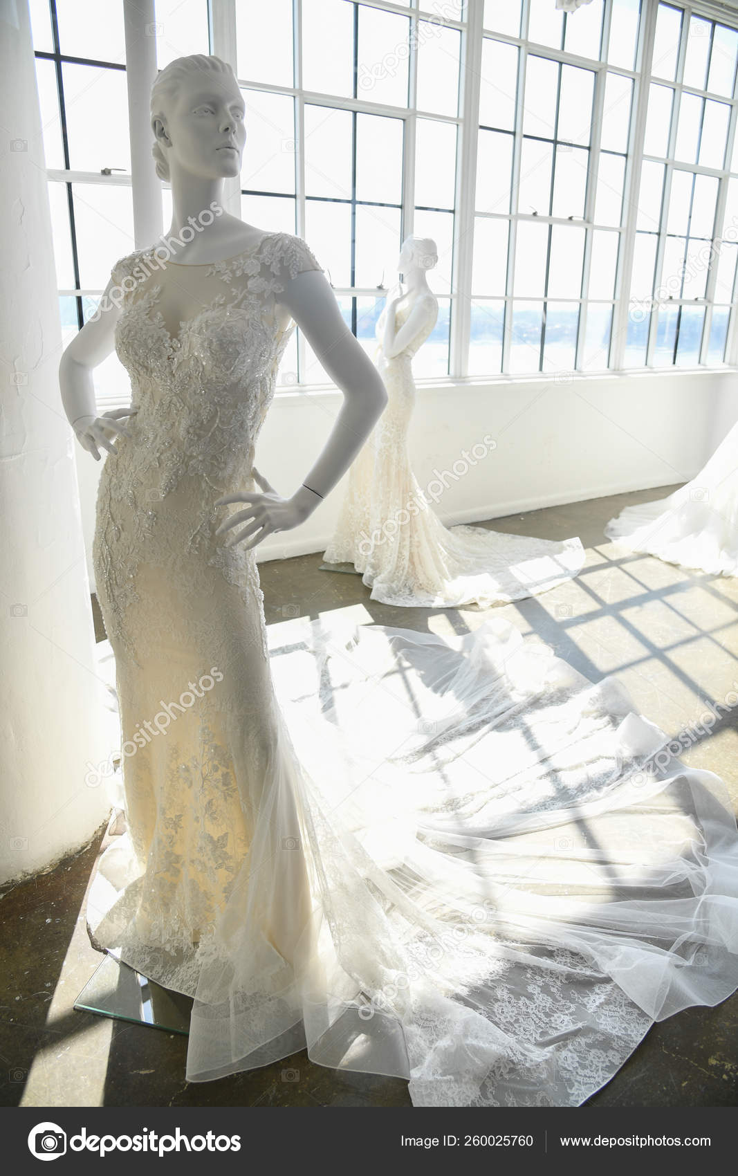 Nova Iorque Abril Vestidos Casamento Manequins Durante