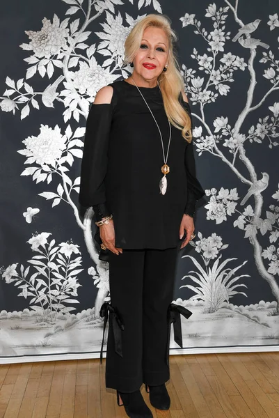 Nova Iorque Abril Designer Ines Santo Posando Durante Apresentação Moda — Fotografia de Stock