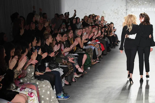 New York April Designers Mira Zwillinger Lihi Zwillinger Walk Runway — Stock Photo, Image