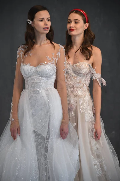 New York Április Modellek Jelentő Során Galia Lahav Tavaszi 2020 — Stock Fotó