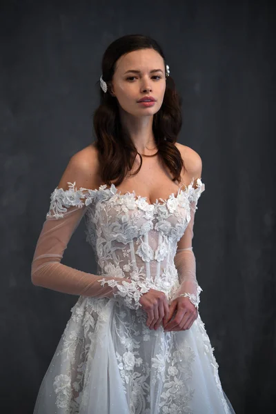 New York Április Modell Jelentő Során Galia Lahav Tavasz 2020 — Stock Fotó