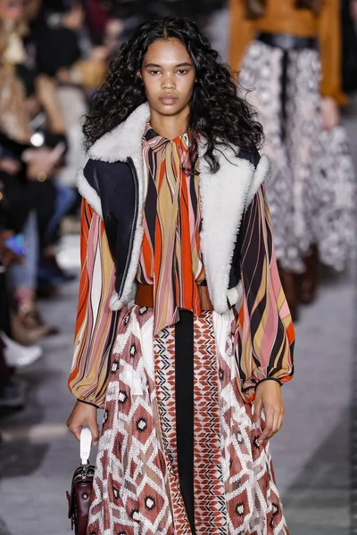 New York February Jordan Daniels Walks Runway Longchamp Fw19 Runway — Stock Photo, Image