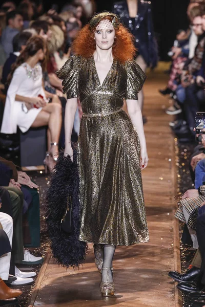 New York New York Februar 2019 Karen Elson Läuft Bei — Stockfoto