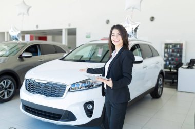 Bütçe göre en iyi araba içinde Bayilik gösterilen orta yetişkin satıcı