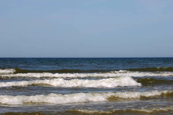 Pláž Palanga Jeden Nejpopulárnějších Litevských Pláží Dlouhým Molem Písčité Místo — Stock fotografie