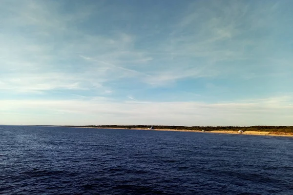 Vista Mar Báltico Dia Ensolarado Palanga Lituânia Contexto — Fotografia de Stock