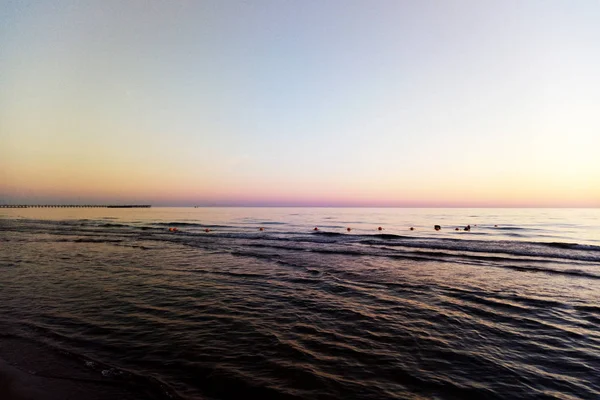 Blick Auf Die Ostsee Bei Sonnenuntergang Hintergrund — Stockfoto