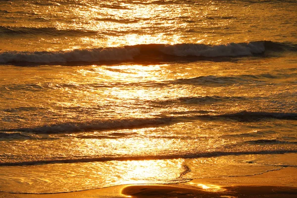Vista Pôr Sol Nas Ondas Oceano Pacífico — Fotografia de Stock